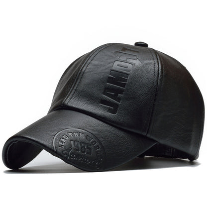Men Leather Baseball Caps