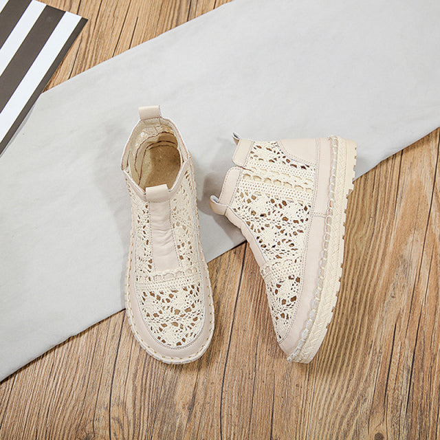 New Women Breathable Mesh Summer Lace Non Slip Casual Shoes 35-40( 4-9