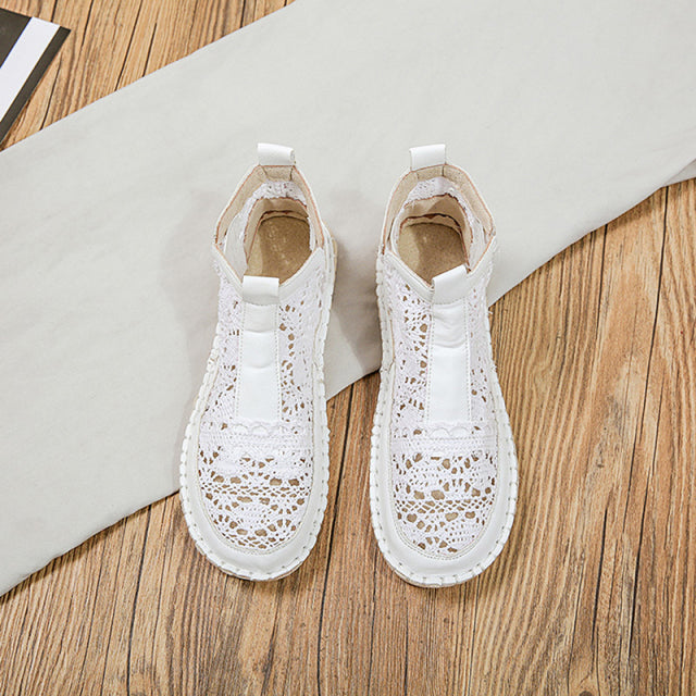 New Women Breathable Mesh Summer Lace Non Slip Casual Shoes 35-40( 4-9