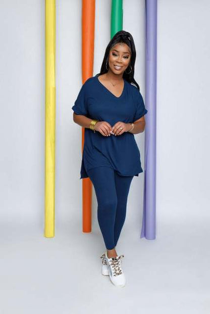 Women Ovesized Casual Loose Pullover Top And Pants Set