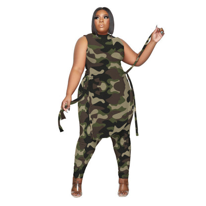 Women Two Piece Sleeveless Top + Pant Sets