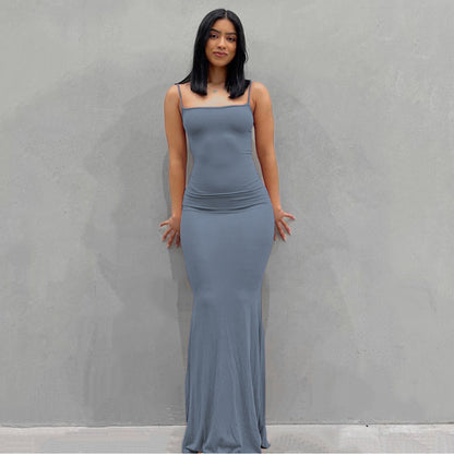 Women Sleeveless Backless Maxi Dress