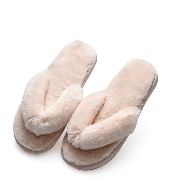 Women Faux Fur Fashion Warm Slippers