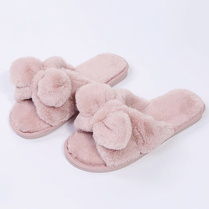 Women Faux Fur Fashion Warm Slippers
