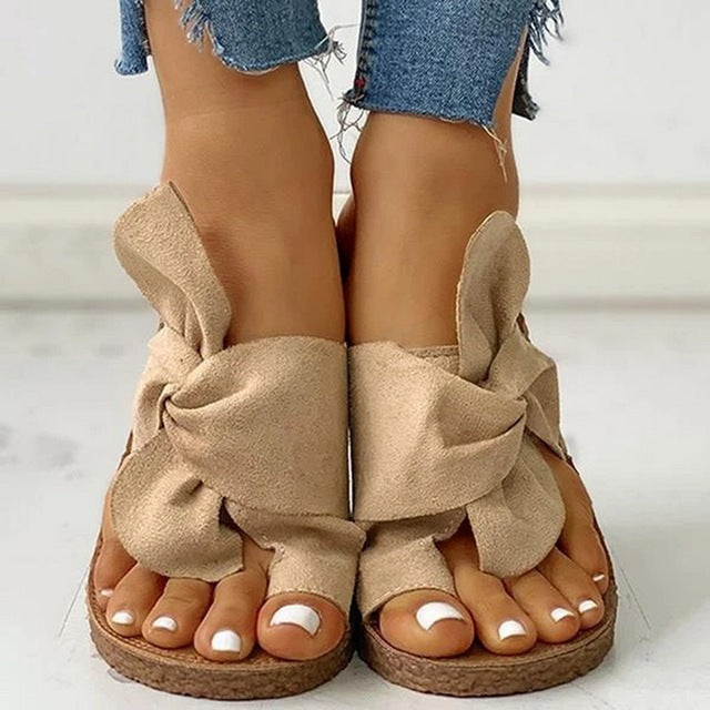 Women Ankle Buckle Open Toe Sandals