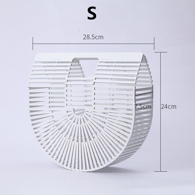 Women Elegant Weave Tote Handbag