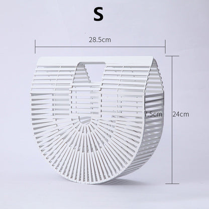 Women Elegant Weave Tote Handbag