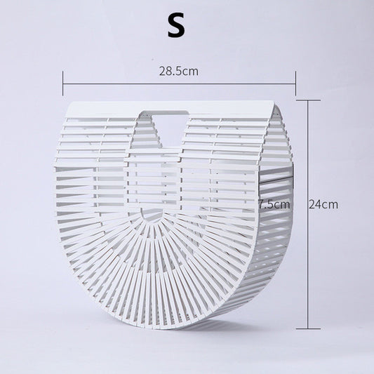 Women Elegant Weave Tote Handbag