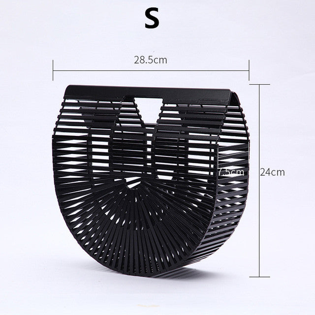 Women Elegant Weave Tote Handbag