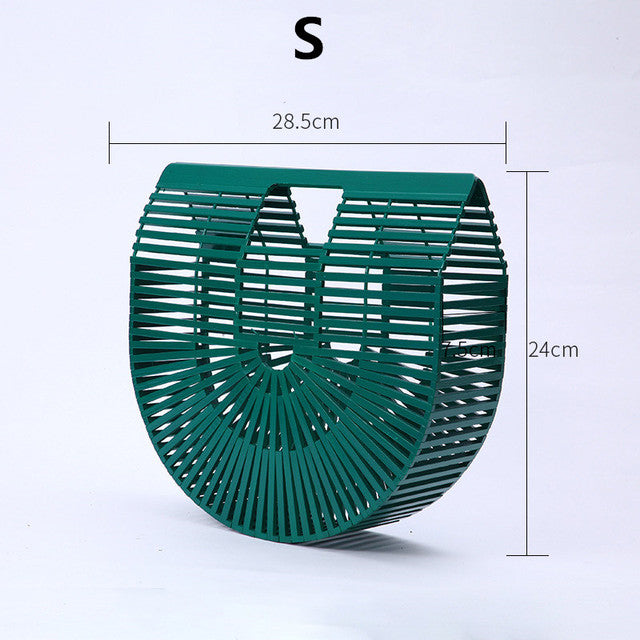 Women Elegant Weave Tote Handbag