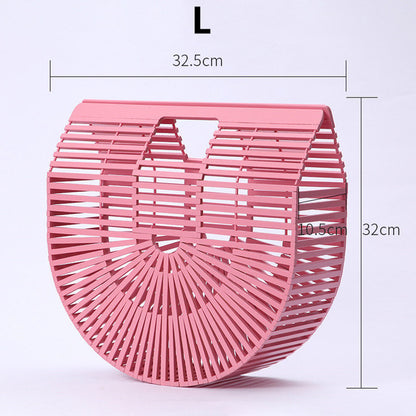 Women Elegant Weave Tote Handbag