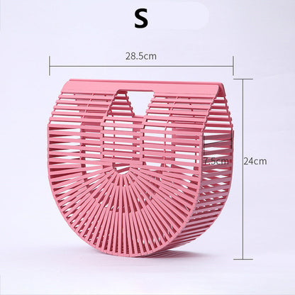 Women Elegant Weave Tote Handbag