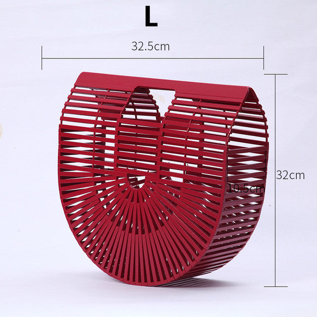 Women Elegant Weave Tote Handbag