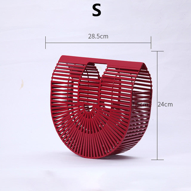 Women Elegant Weave Tote Handbag