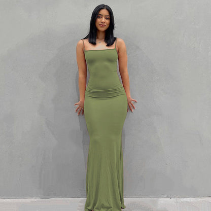 Women Sleeveless Backless Maxi Dress