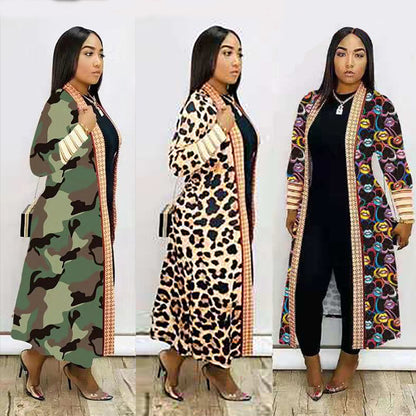 Women Long Sleeve Cardigan Cloak African Clothing