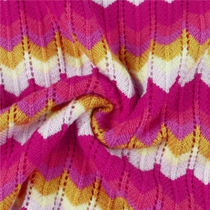 Women Stripe Knit Beach Bodycon Backless Long Sleeve Dress