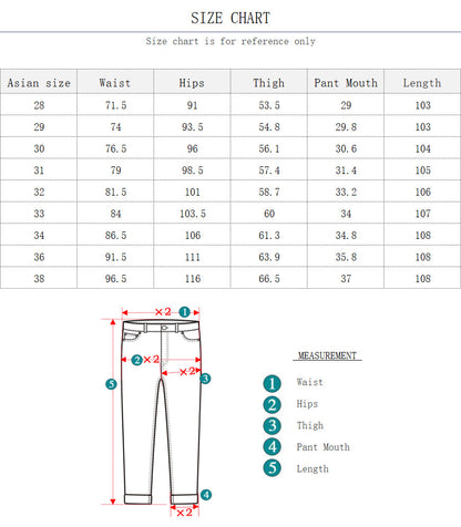 Men Skinny Fashion Casual Cotton Slim Pants