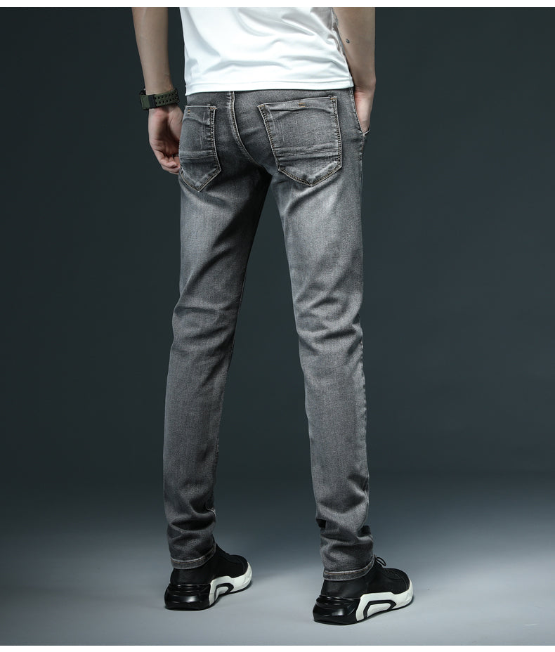 Men Skinny Fashion Casual Cotton Slim Pants