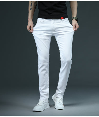 Men Skinny Fashion Casual Cotton Slim Pants