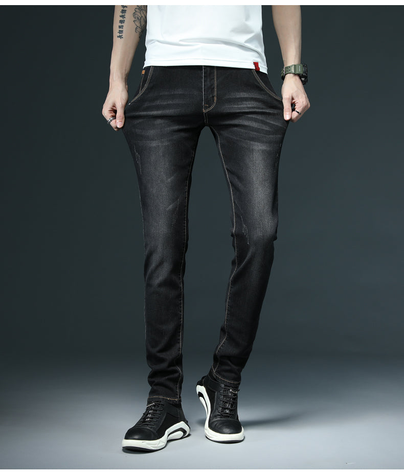 Men Skinny Fashion Casual Cotton Slim Pants