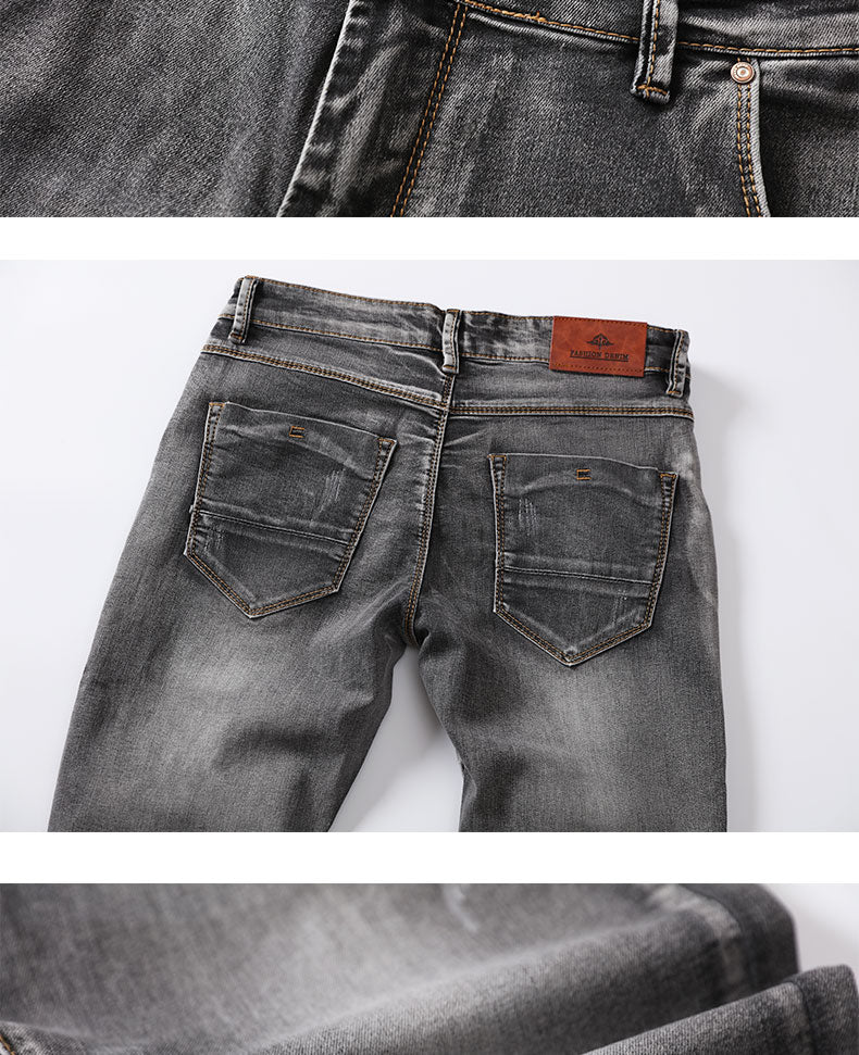 Men Skinny Fashion Casual Cotton Slim Pants