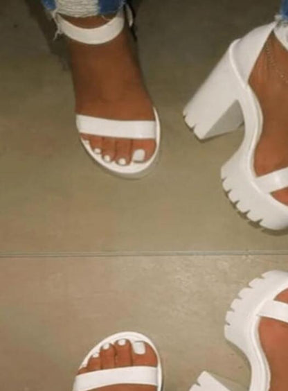 New Thick High-Heel Wedges Sandals